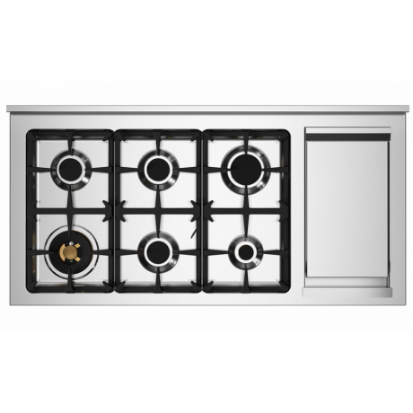 BERTAZZONI PRO12 6G 2E X T Ηλεκτρική Κουζίνα με Εστίες Αερίου & grill Teppanyaki 120cm Inox BERTAZZONI PRO12 6G 2E X T Ηλεκτρική Κουζίνα με Εστίες Αερίου & grill Teppanyaki 120cm Inox